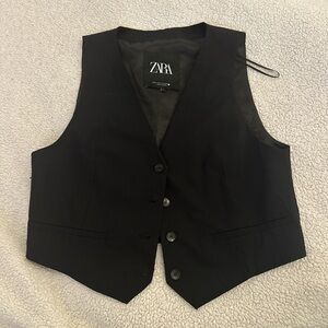Zara black vest top